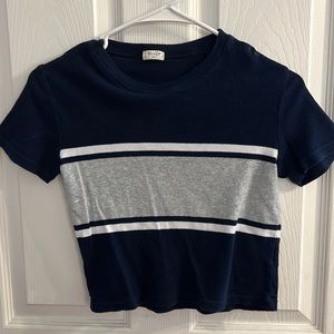 Navy crop top